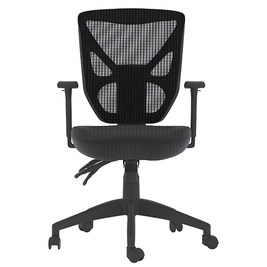 Holford Mesh Fabric Adjustable Home And Office Chair In Black_2