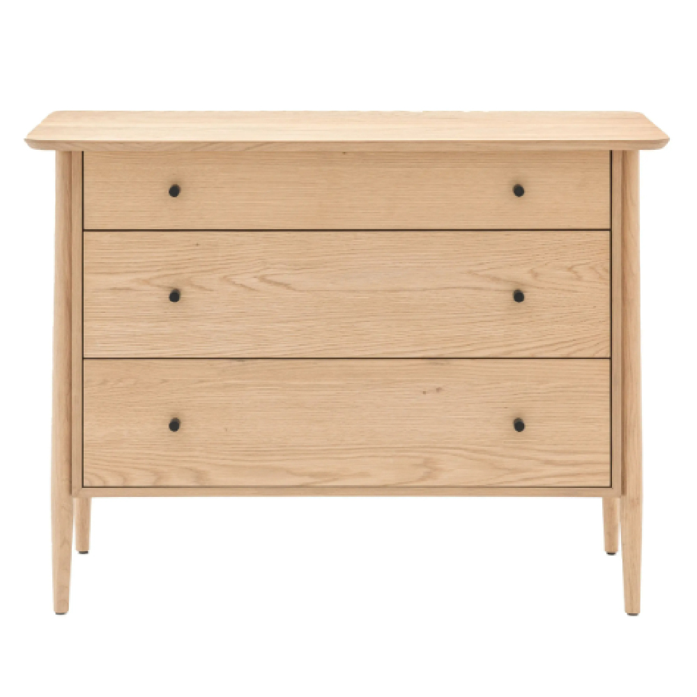 Hervey Wooden Chest Of 3 Drawers In Natural