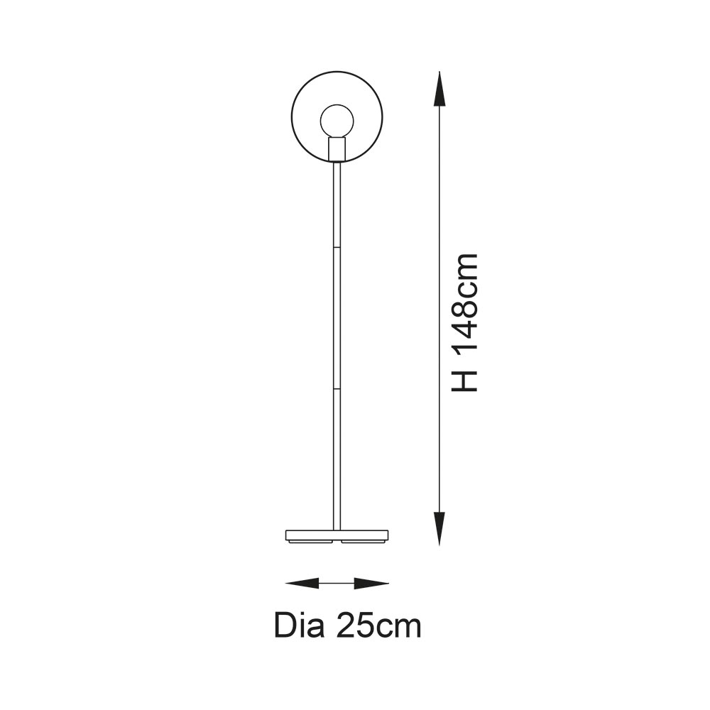 Holmdel Metal Floor Lamp In Brushed Nickel And Copper Brass