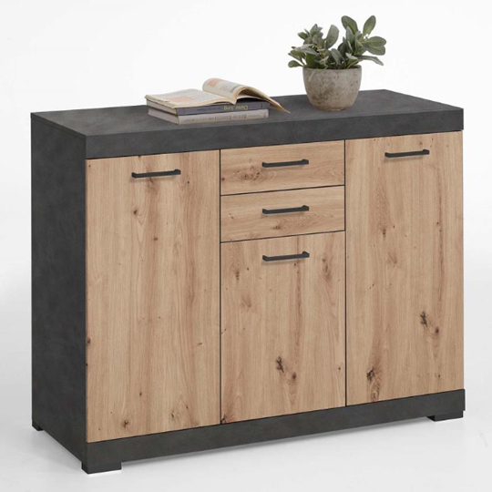 Read more about Holte wooden medium sideboard in matera and artisan oak