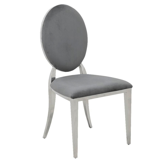 Holyoke Dark Grey Velvet Dining Chairs In Pair_2