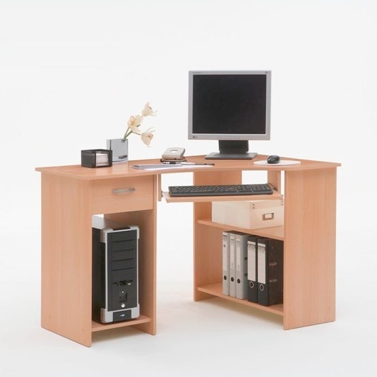 Felix Home Office Corner Computer Desk In Beech 5430 Felix Home Office Corner Computer Desk In Beech