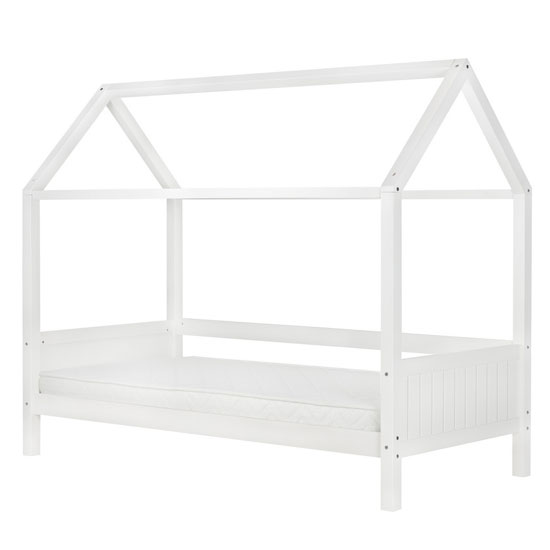 Home Wooden Single Bed In White_2