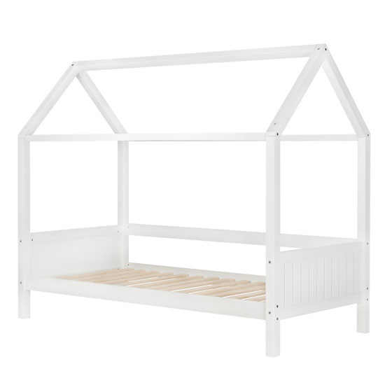 Home Wooden Single Bed In White_3