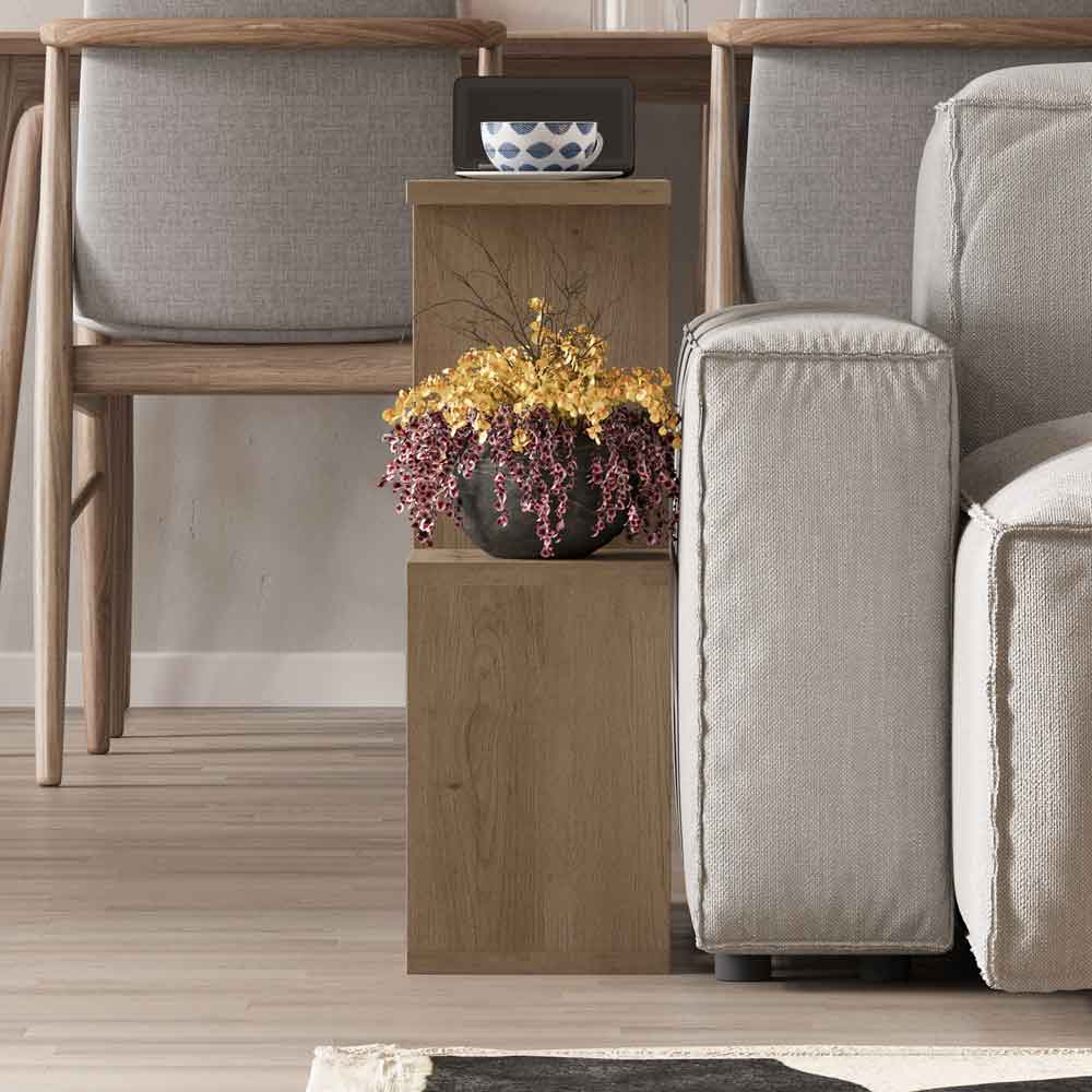 Homemania Wooden Side Table in Natural