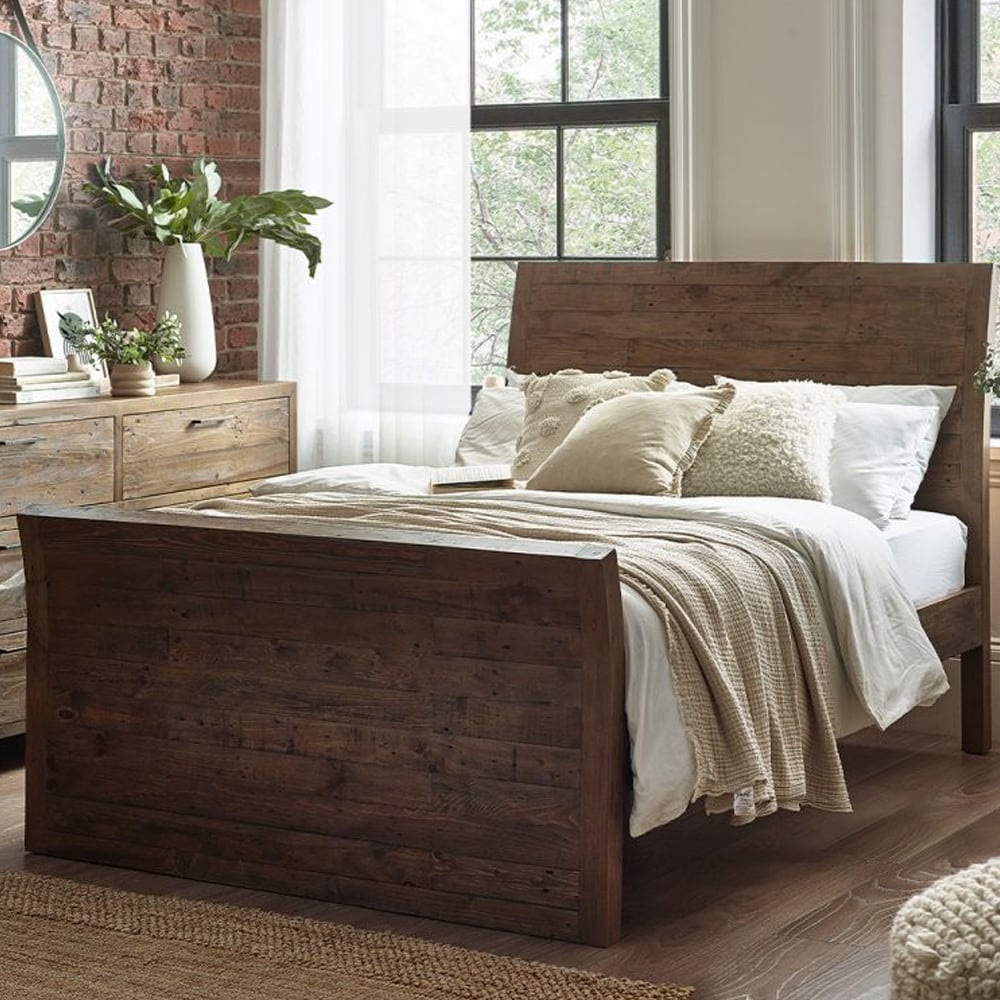 Read more about Homer wooden super king size bed in brown