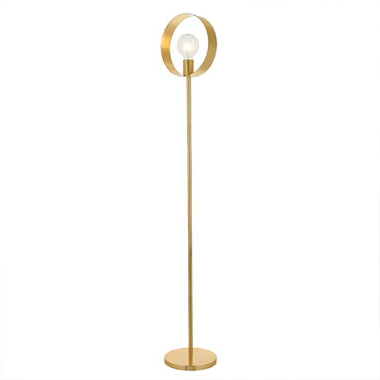 Hoop Floor Lamp In Brushed Brass_2