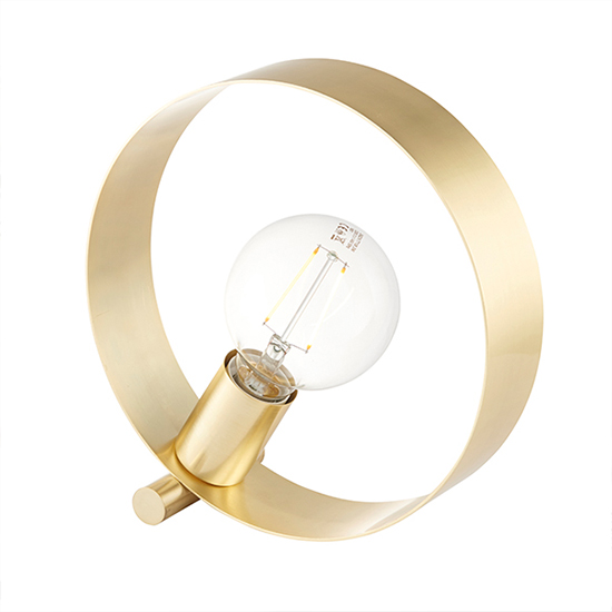 Hoop Table Lamp In Brushed Brass_2