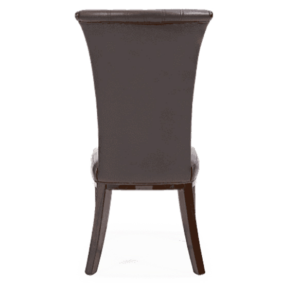 Horizen Brown Bonded Leather Dining Chairs In A Pair_5