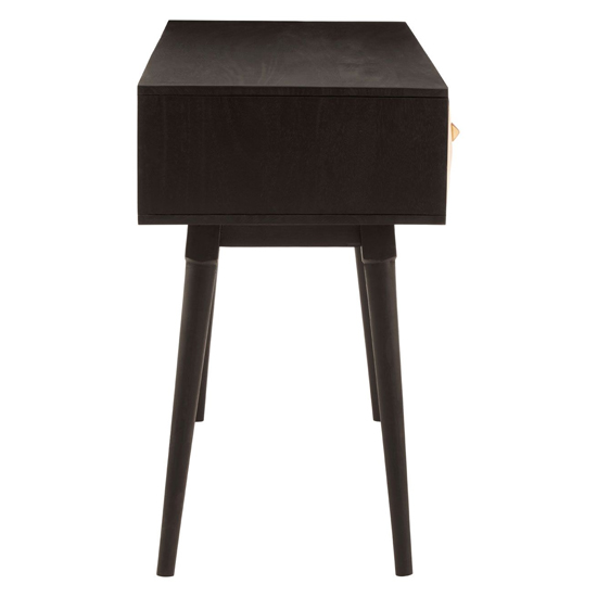 Horna Wooden Console Table With 2 Doors In Brown And Gold