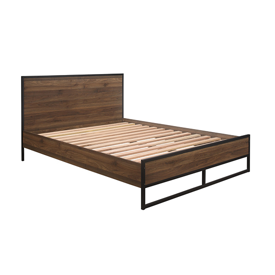 Houston Wooden Double Bed In Walnut_3