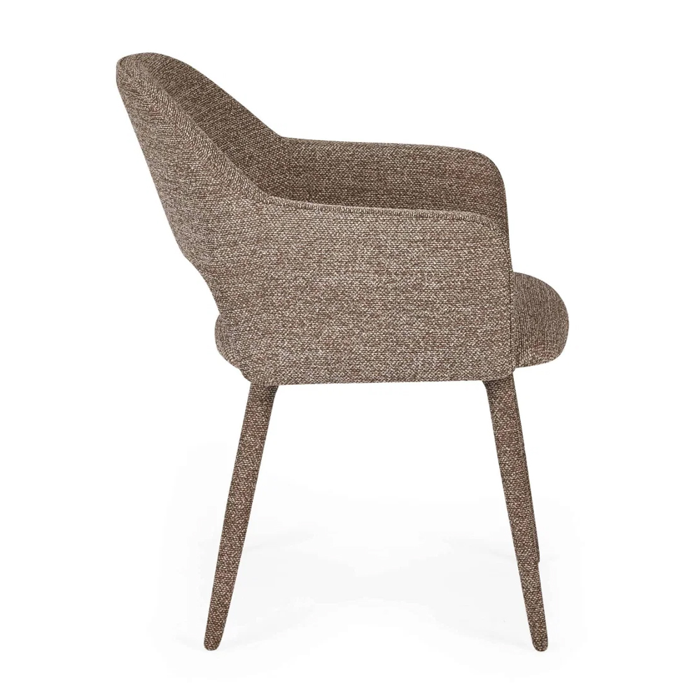 Hovion Hazel Fabric Dining Chairs in Pair