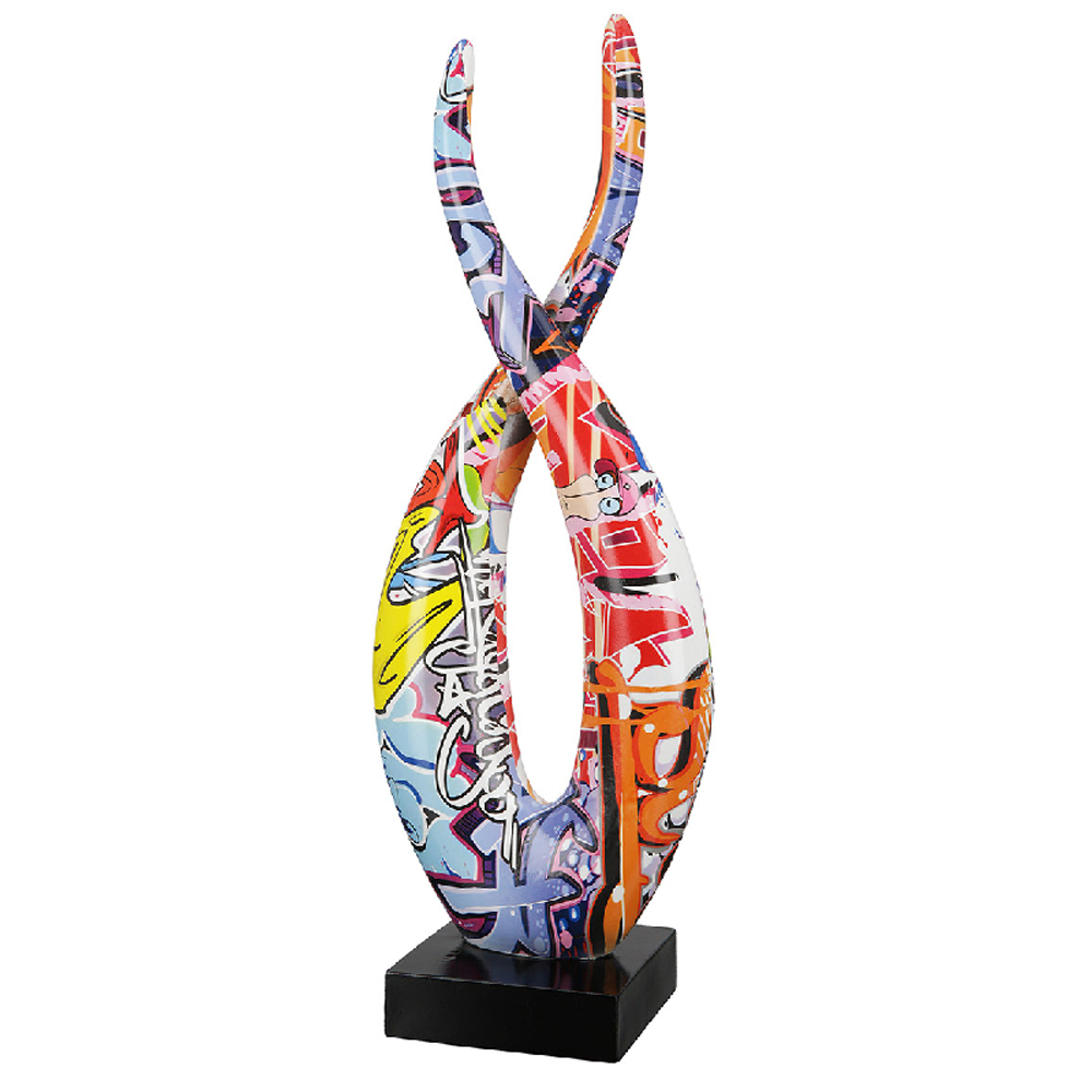 Hovira Synthetic Resin Sculpture in Multicolored