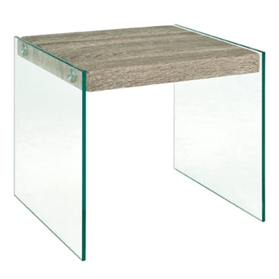 Huach Small Wooden Side Table In Truffle Oak With Glass Sides_1