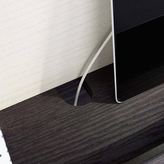 Hayward Wooden Wall Hung Laptop Desk In Charcoal Ash Pearl Oak