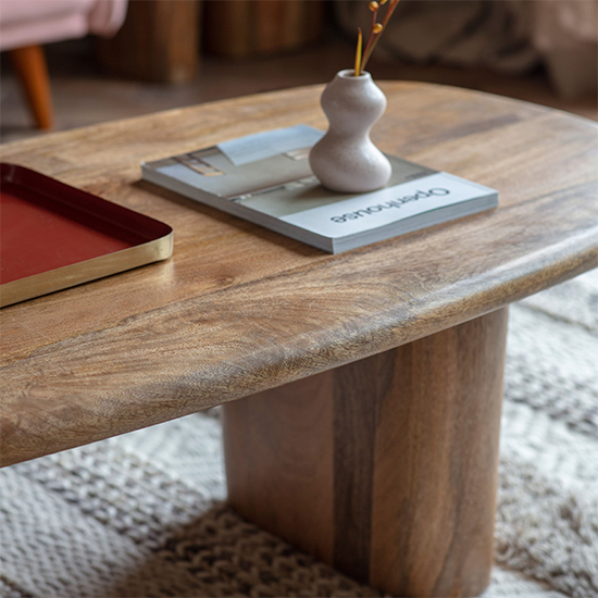 Huffman Wooden Rectangular Coffee Table In Natural