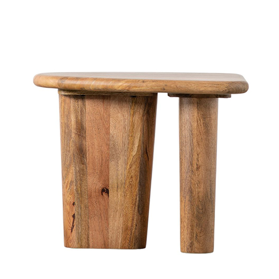 Huffman Wooden Rectangular Side Table In Natural