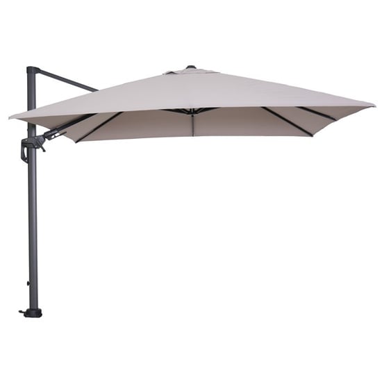 Product photograph of Hugo Cantilever Parasol In Sand With Granite Base from Furniture in Fashion