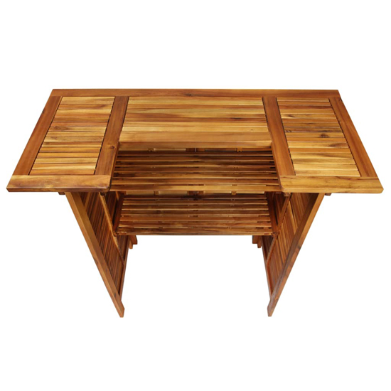 Hugo Solid Wood Garden Bar Table And Bar Stools With Round Seat