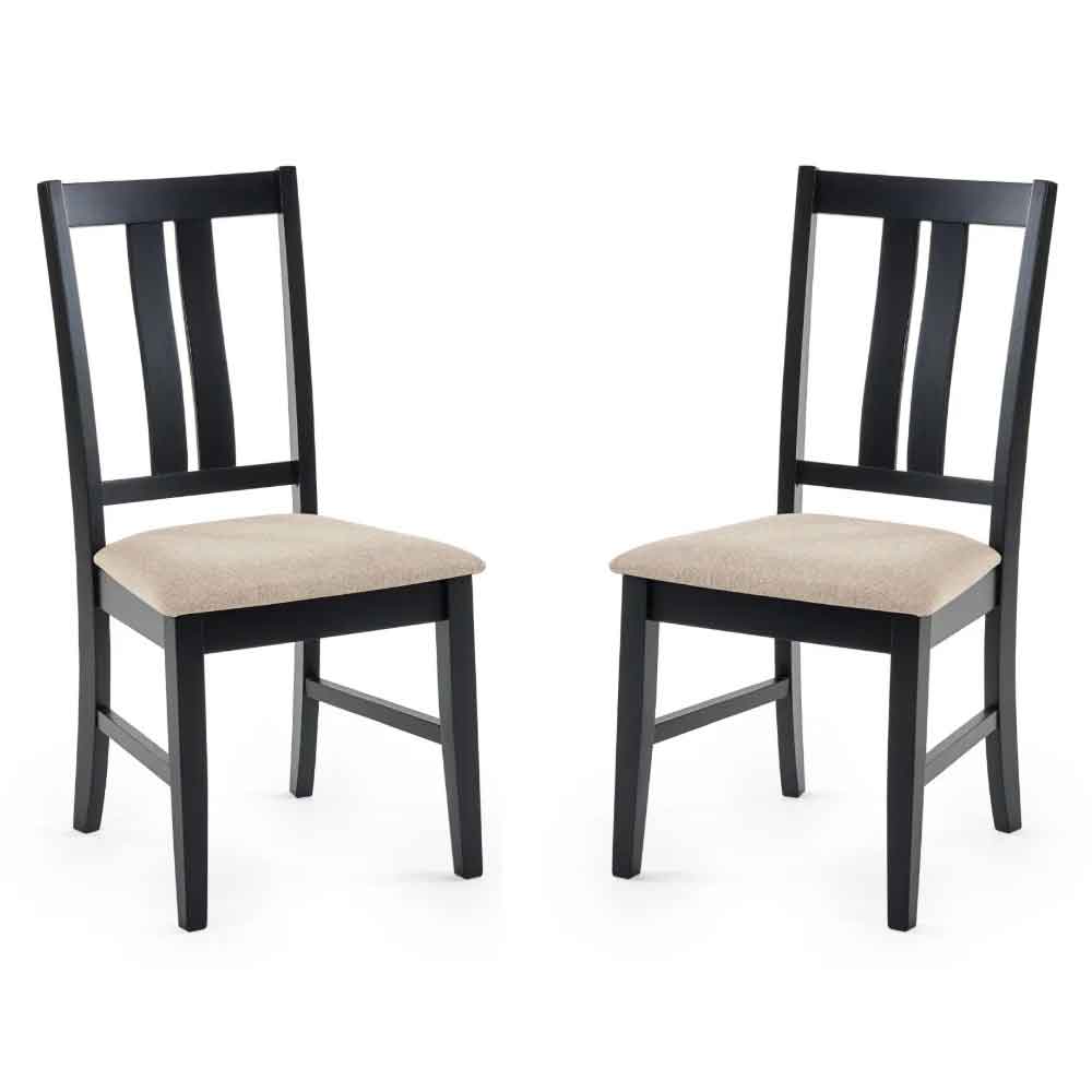hull black wooden dining chairs in pair-image-132426