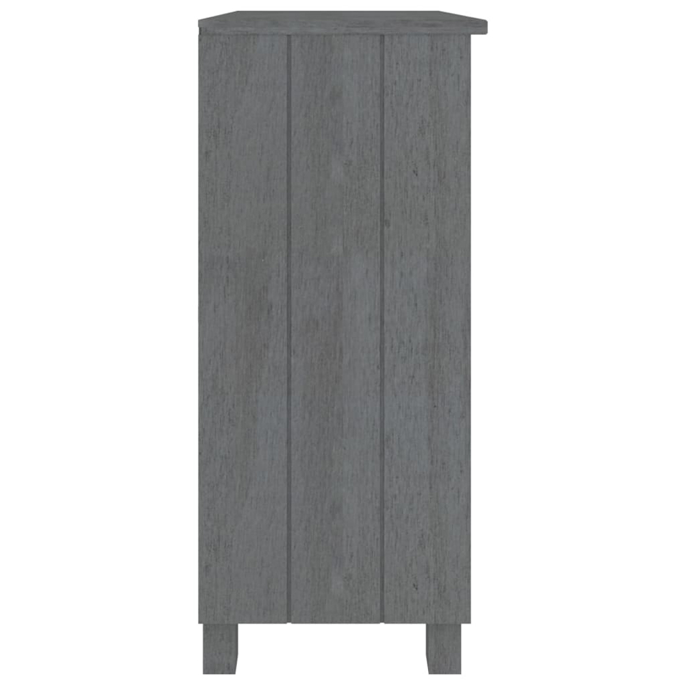 Hull Wooden Bookcase With 2 Shelf In Dark Grey