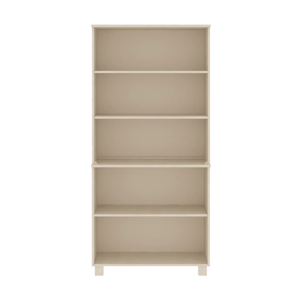 Hull Wooden Bookcase With 5 Shelves In Brown