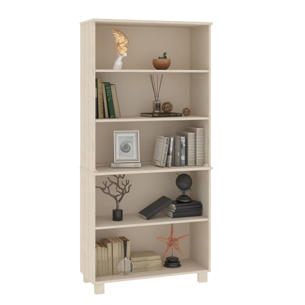 Hull Wooden Bookcase With 5 Shelves In Brown