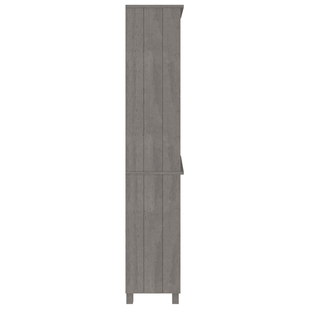 Hull Wooden Bookcase With 5 Shelves In Light Grey
