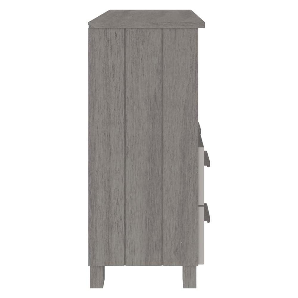 Hull Wooden Chest Of 2 Drawers With 1 Shelf In Light Grey
