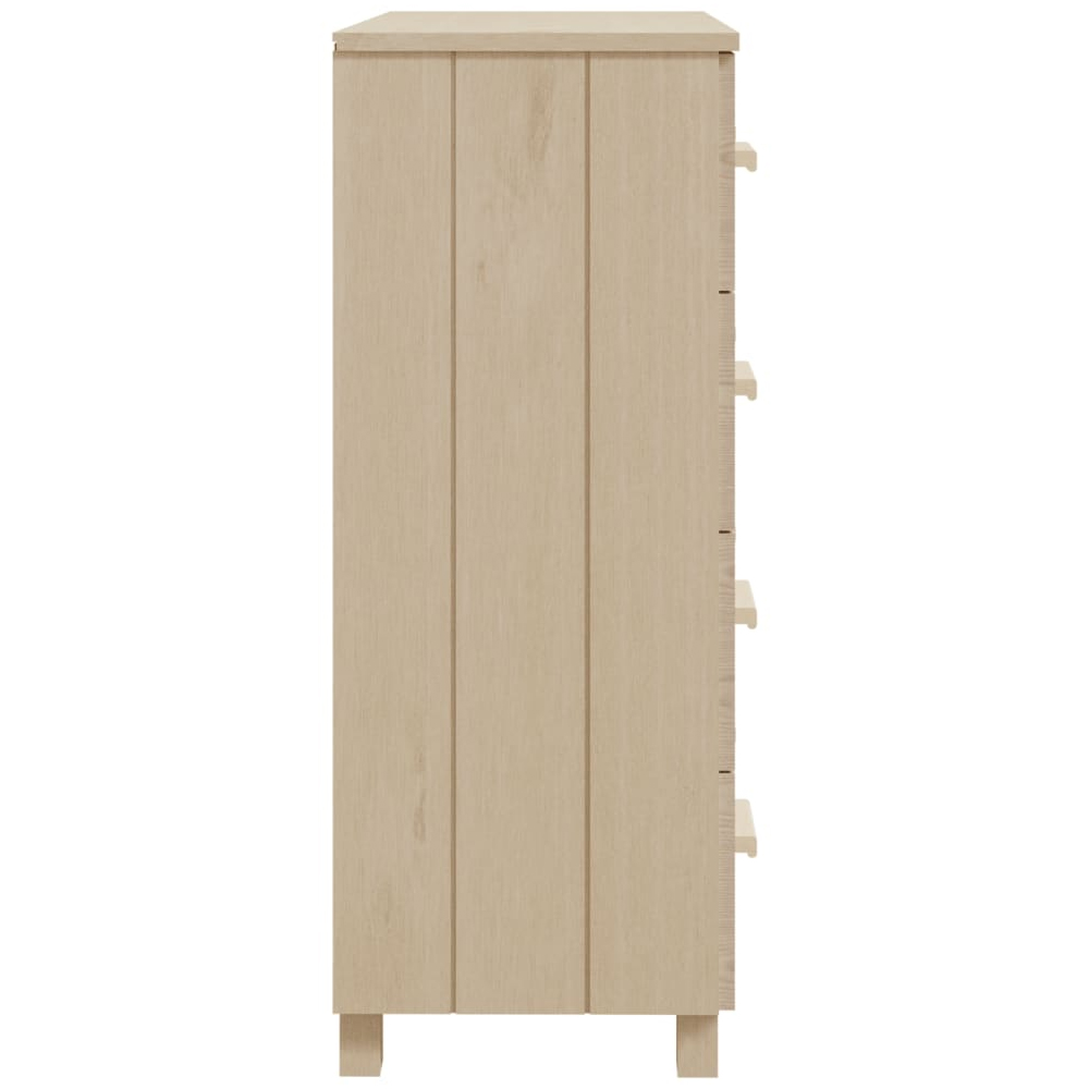 Hull Wooden Chest Of 4 Drawers In Brown