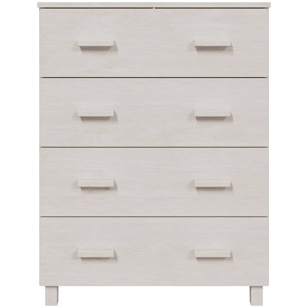 Hull Wooden Chest Of 4 Drawers In White