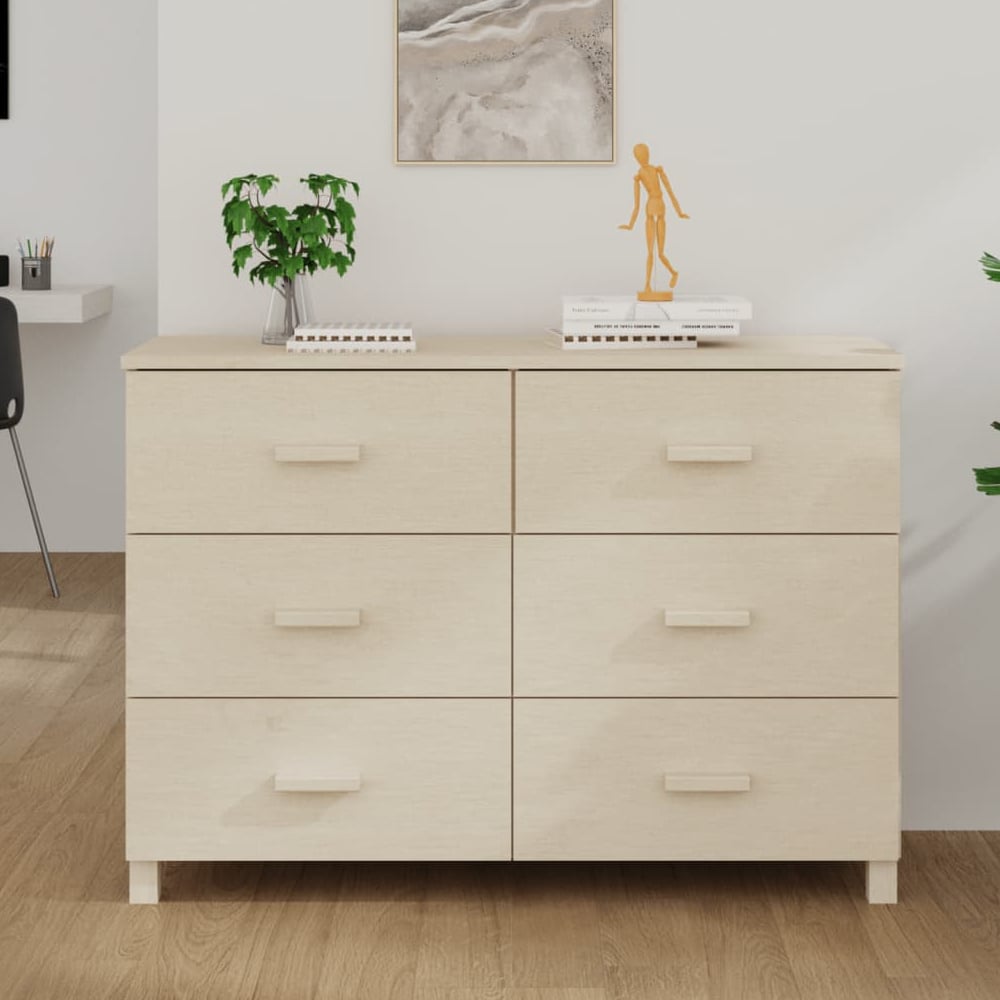 Read more about Hull wooden chest of 6 drawers in brown