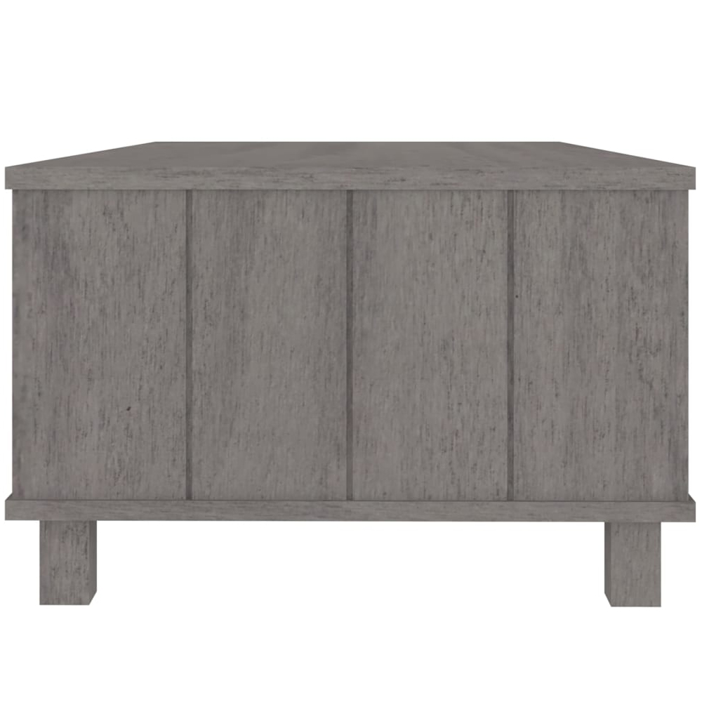 Hull Wooden Coffee Table With 1 Drawer In Light Grey