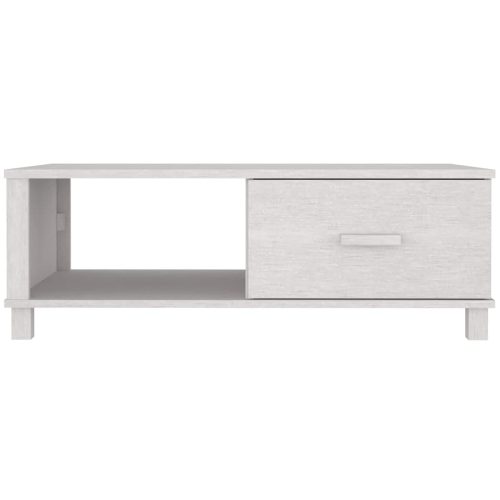 Hull Wooden Coffee Table With 1 Drawer In White