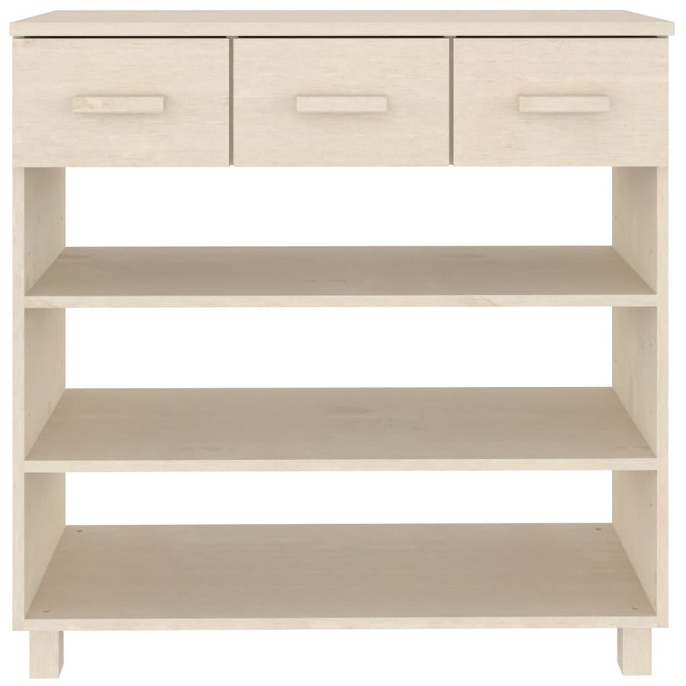 Hull Wooden Console Table With 3 Drawer In Brown