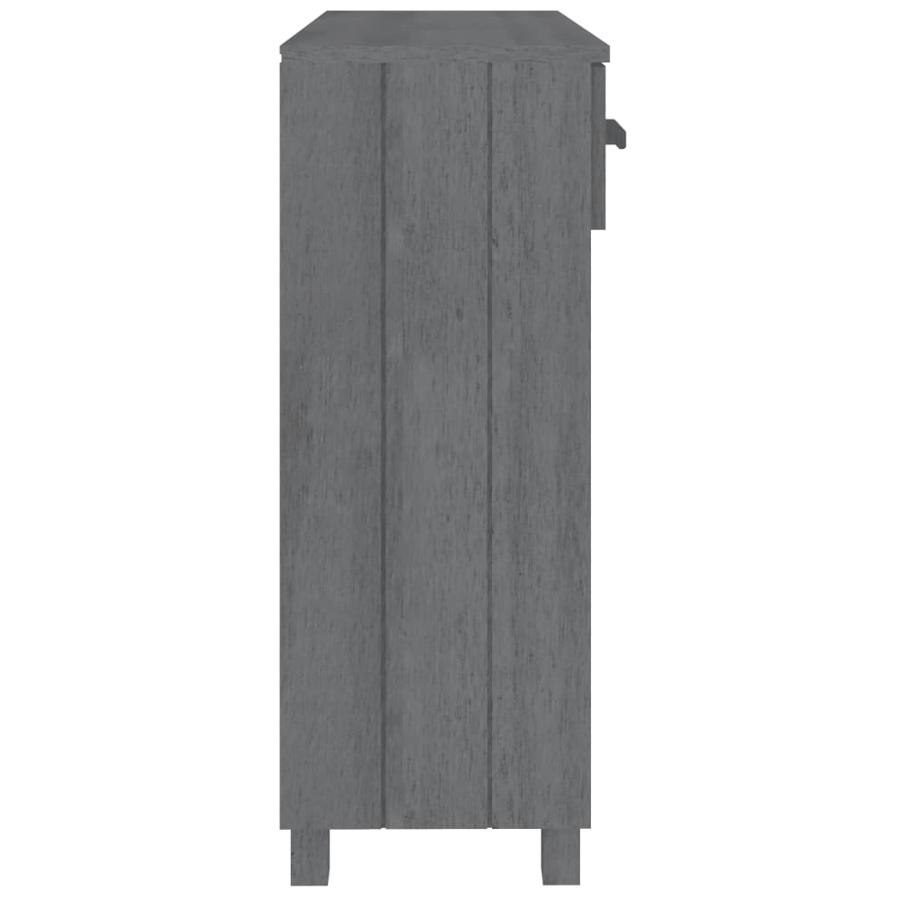Hull Wooden Console Table With 3 Drawer In Dark Grey
