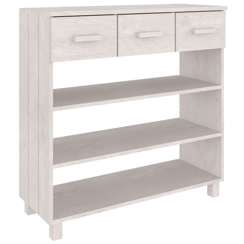 Hull Wooden Console Table With 3 Drawer In White