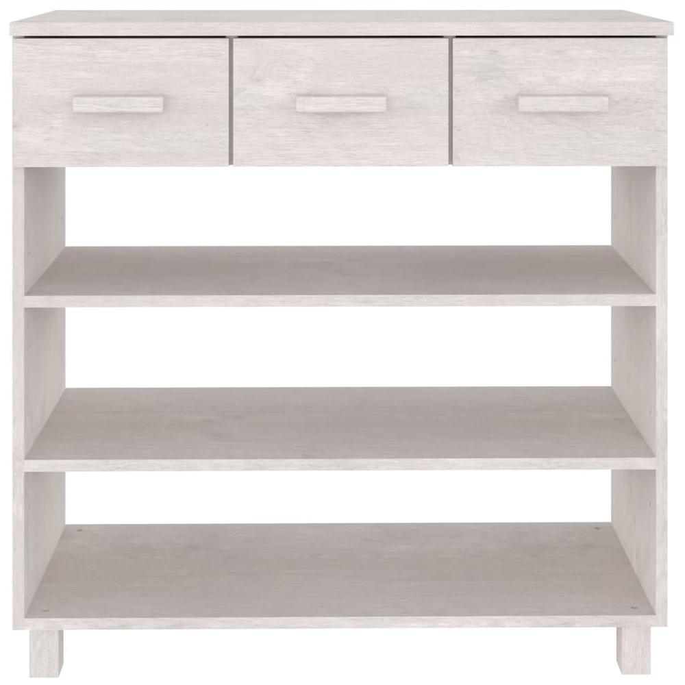 Hull Wooden Console Table With 3 Drawer In White