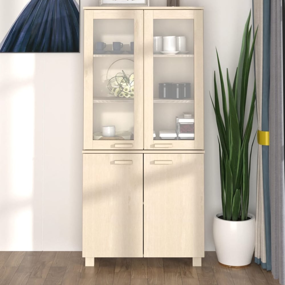 Read more about Hull wooden display cabinet with 4 doors in brown