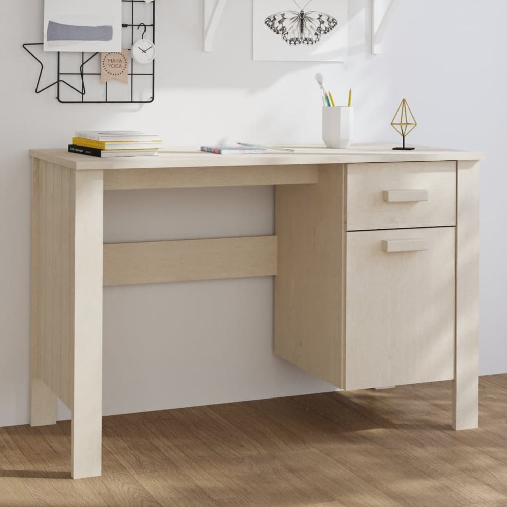 Product photograph of Hull Wooden Laptop Desk With 1 Door 1 Drawer In Brown from Furniture in Fashion