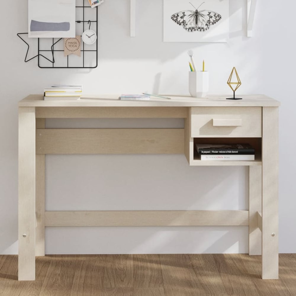 Read more about Hull wooden laptop desk with 1 drawer in brown