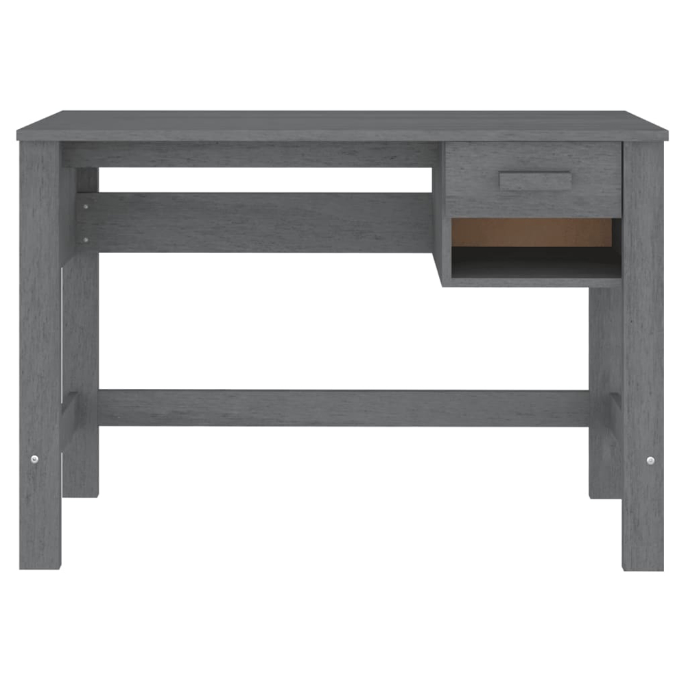 Hull Wooden Laptop Desk With 1 Drawer In Dark Grey