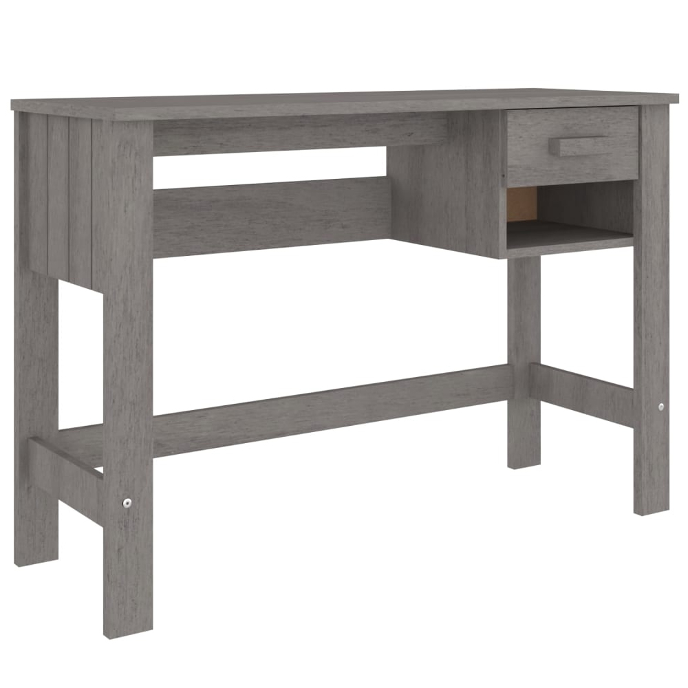 Hull Wooden Laptop Desk With 1 Drawer In Light Grey