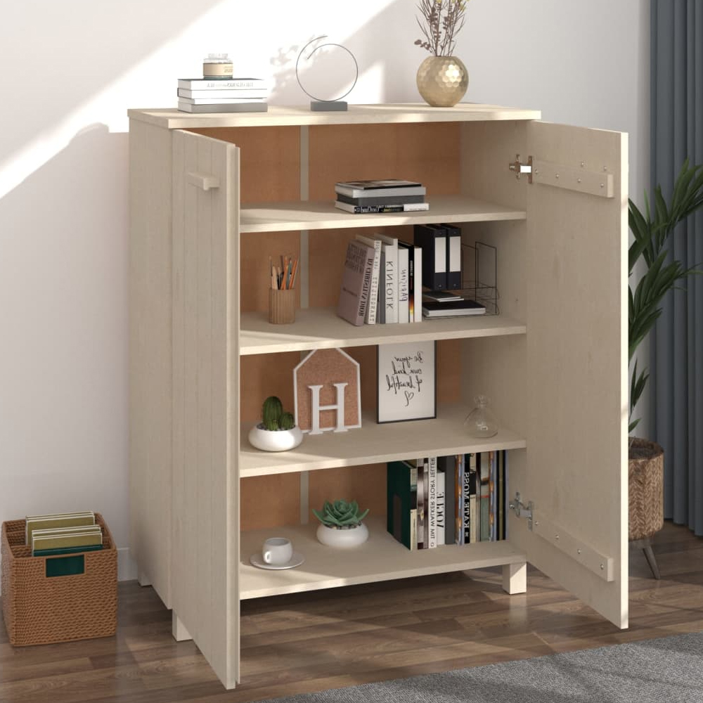 Hull Wooden Shoe Storage Cabinet 2 Doors In Brown