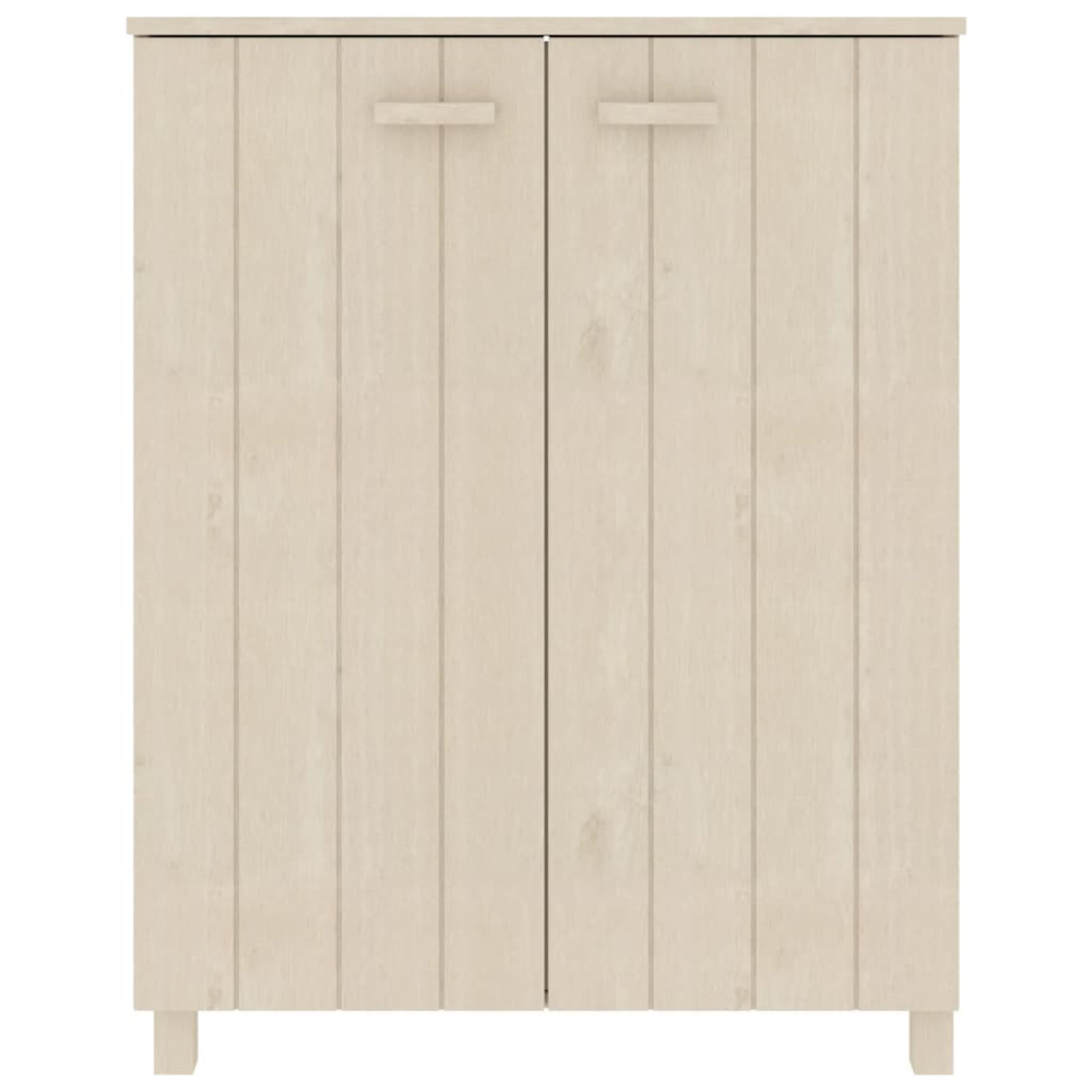 Hull Wooden Shoe Storage Cabinet 2 Doors In Brown