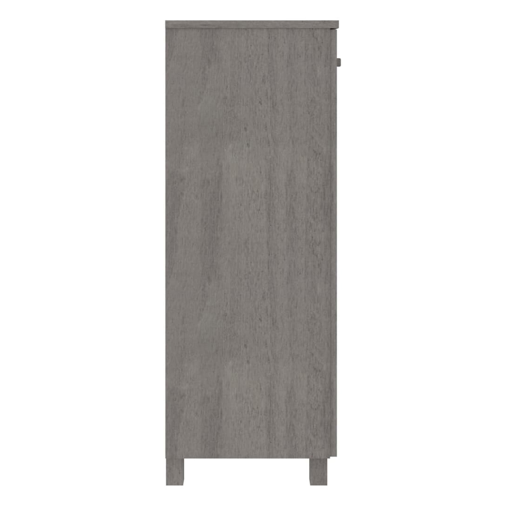 Hull Wooden Shoe Storage Cabinet 2 Doors In Light Grey