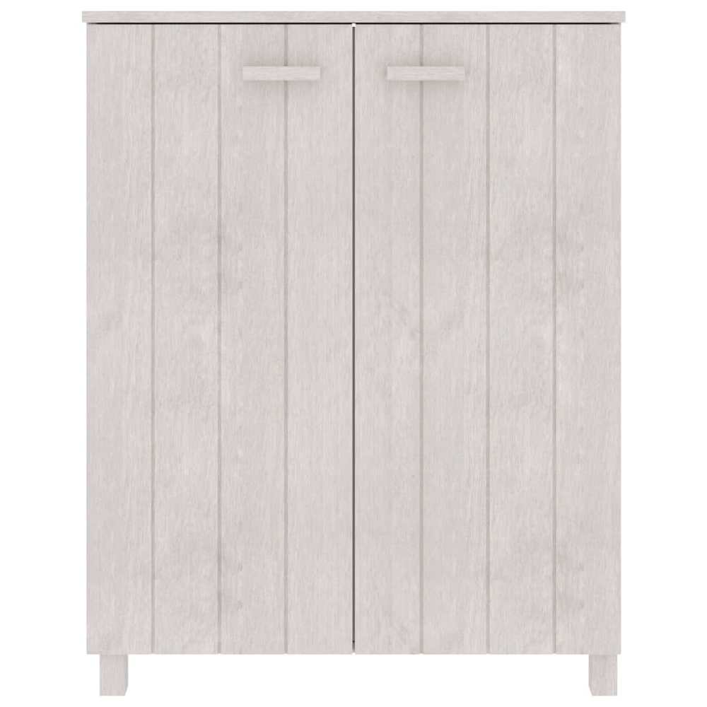 Hull Wooden Shoe Storage Cabinet 2 Doors In White