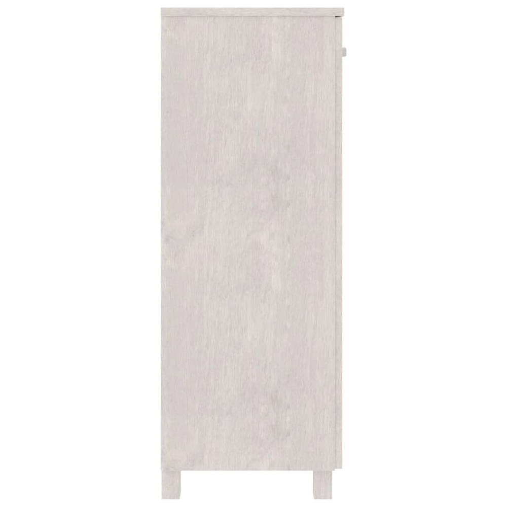 Hull Wooden Shoe Storage Cabinet 2 Doors In White
