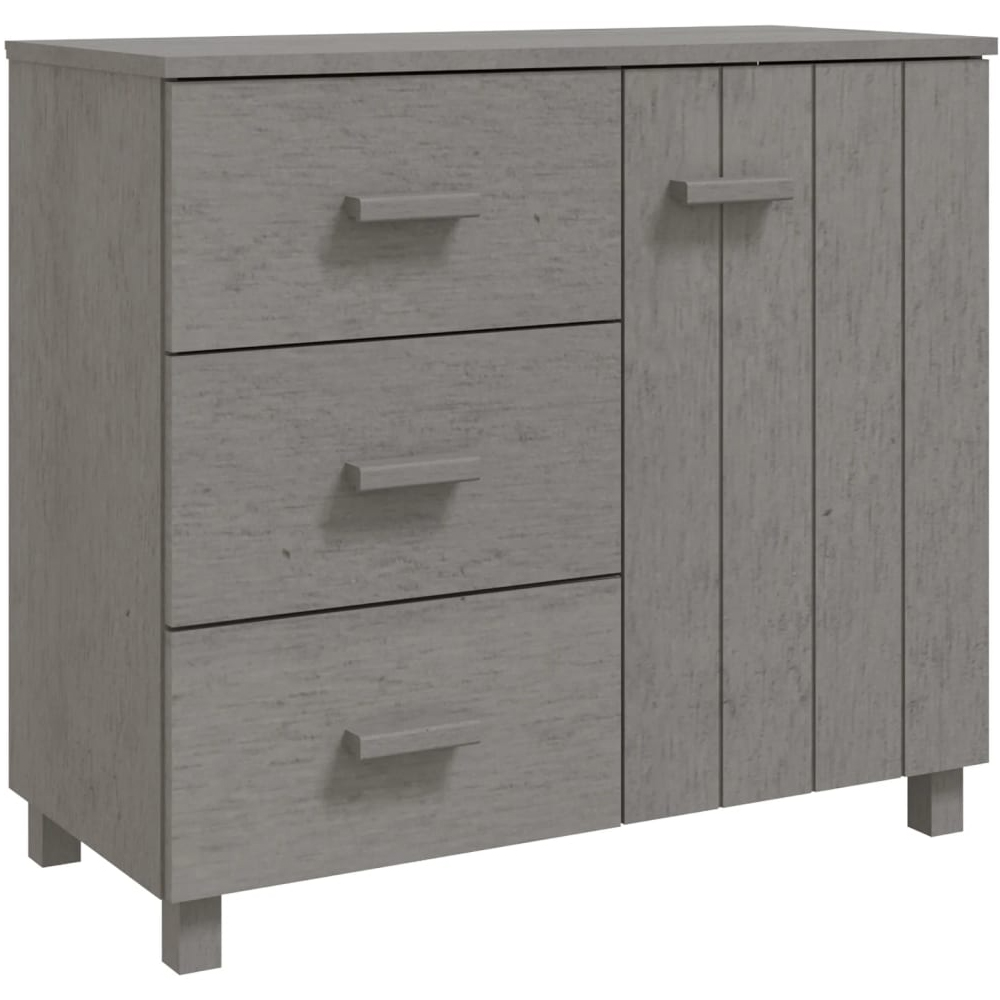 Hull Wooden Sideboard With 1 Door 3 Drawers In Light Grey