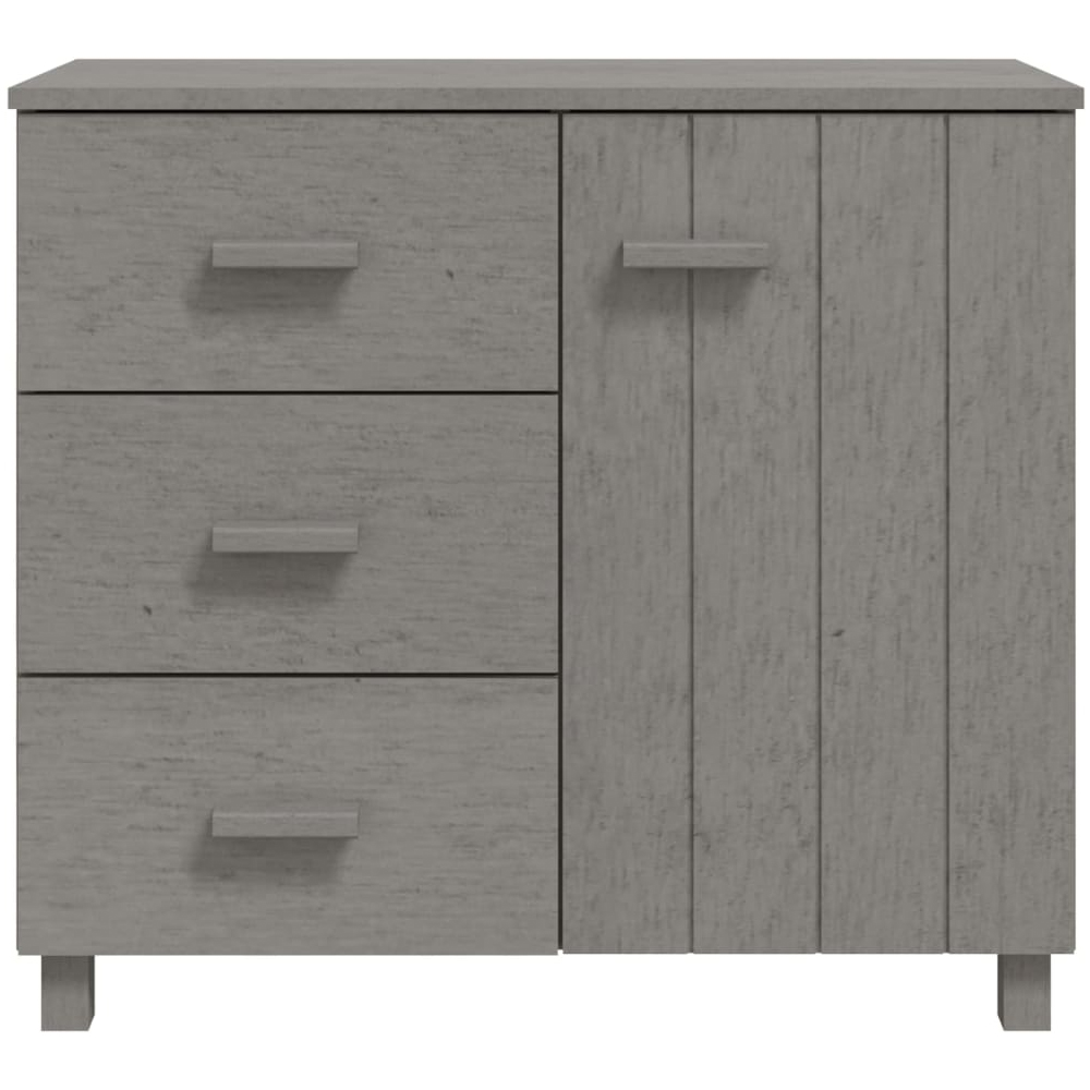 Hull Wooden Sideboard With 1 Door 3 Drawers In Light Grey